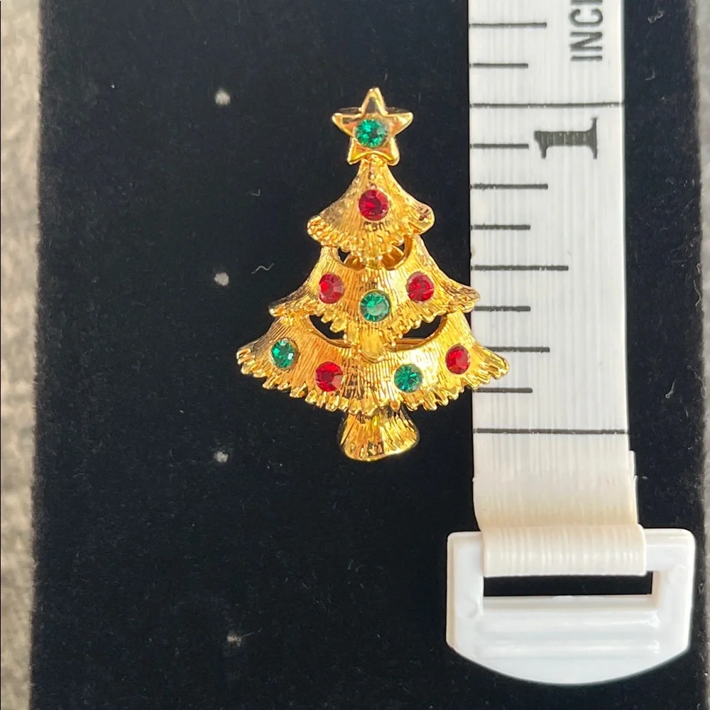 Eisenberg Ice Holiday Christmas Tree Brooch